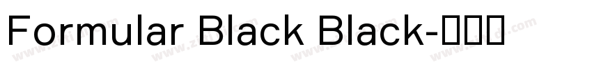 Formular Black Black字体转换